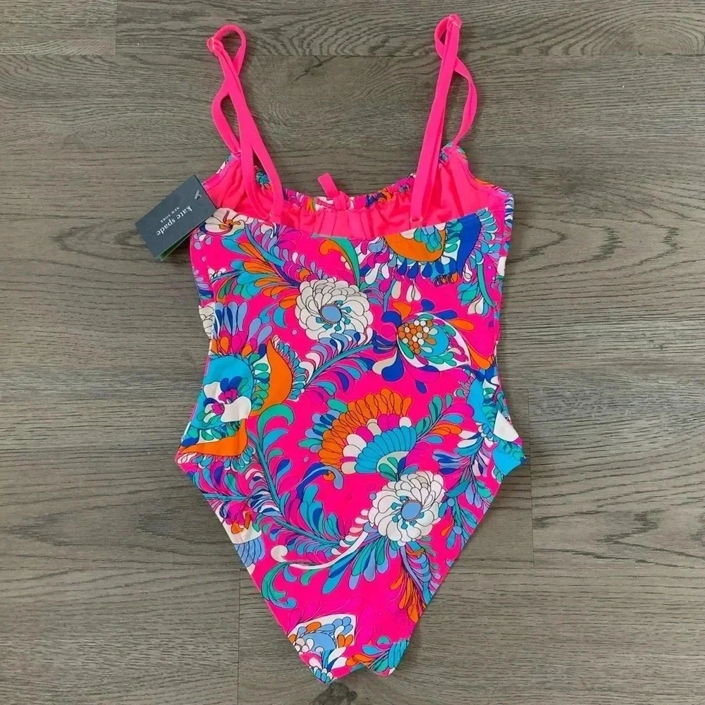 Kate Spade Sea Garden One Piece Underwire Swimsuit - Size S - Radiant Pink - NWT